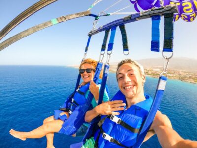 Amalfi Coast parasailing flight